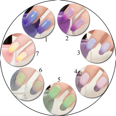 3 Color Gradient Mood Temperature Mood Changing Colors Nail Polish