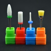 Ceramic Mill Cutter Tips Bit Nail Art Drill Bit Electric Drill Manicure Machine Salon Nail Files