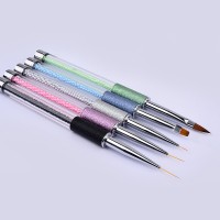 Pearl Nail Brush Nylon Stripe Brush for Nail Art Striper Brush